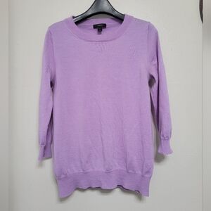 J. Crew Light Purple Merino Wool Sweater